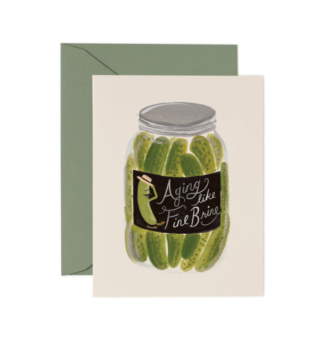 Rifle Paper Co. // Aging Like Fine Brine Birthday Card