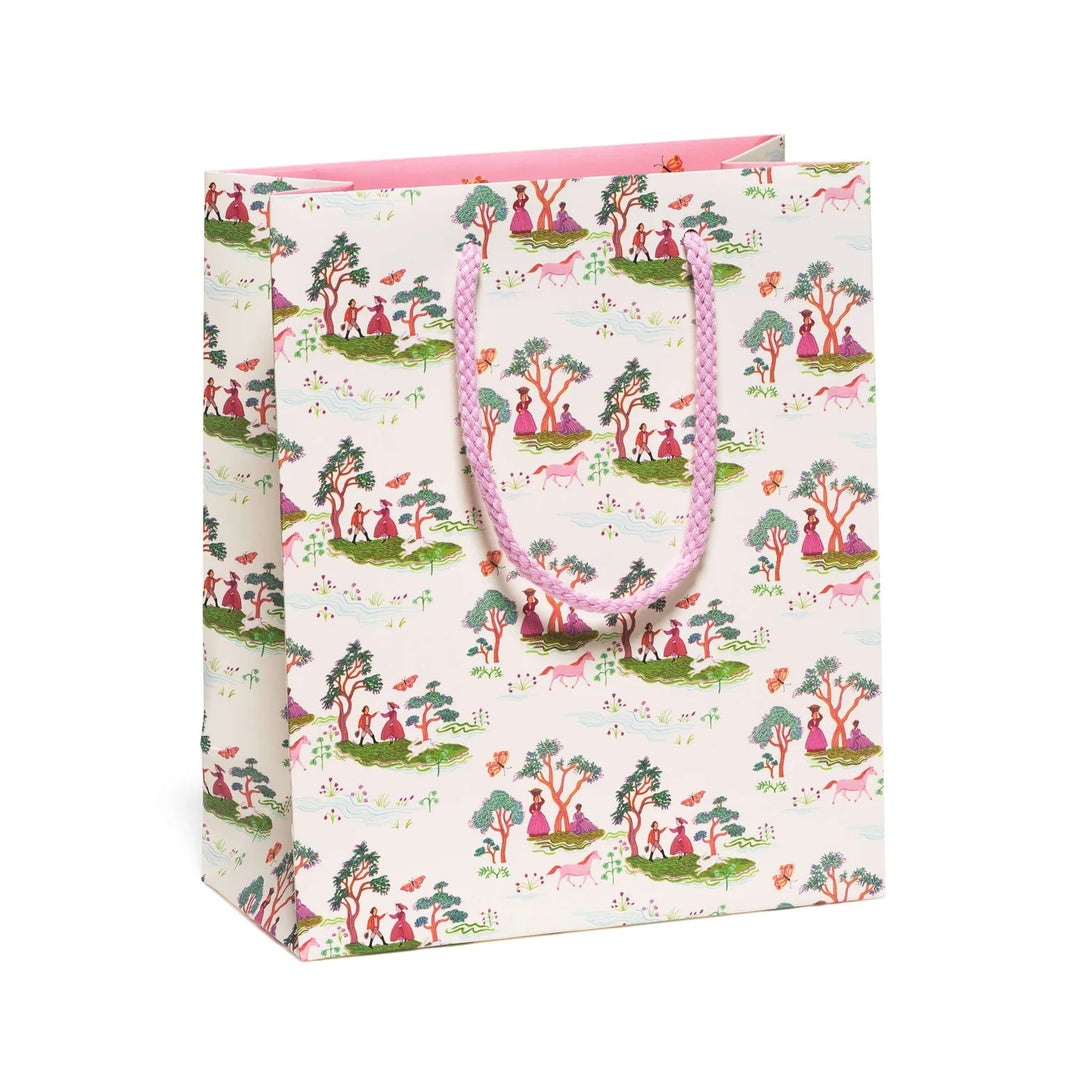 Red Cap Cards // Fairy Tale Toile Gift Bag (Medium)