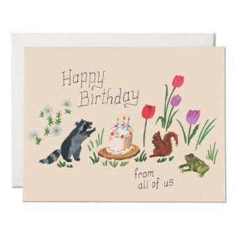 Red Cap Cards // Birthday Critters