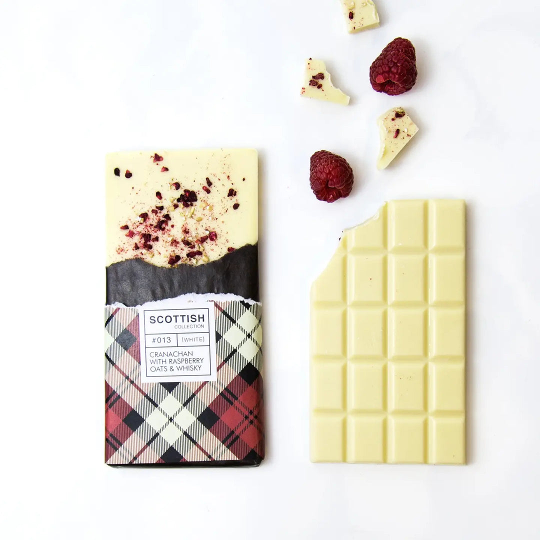 Quirky Chocolate // Cranachan Chocolate Bar
