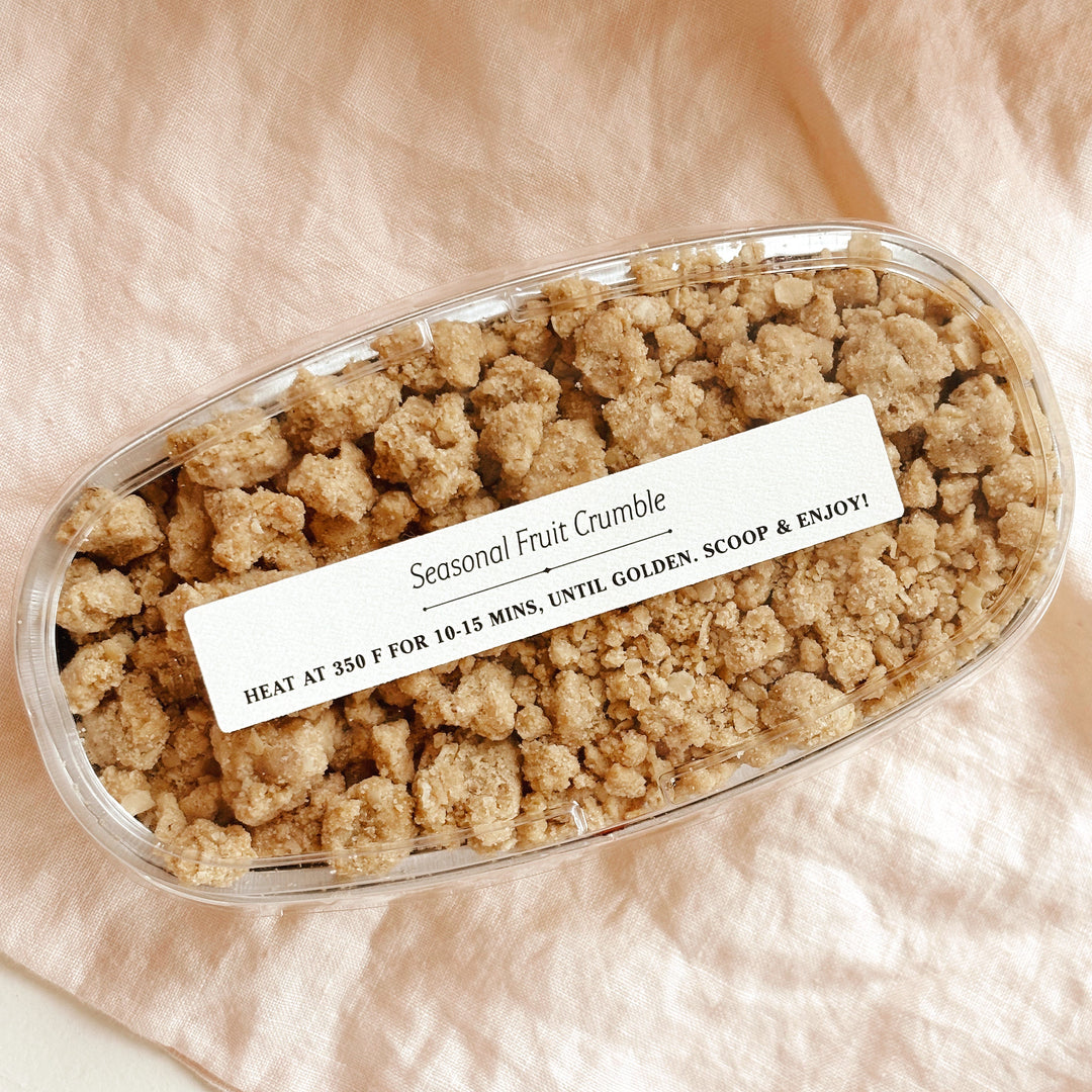Seasonal Fruit Crumble // Strawberry Rhubarb