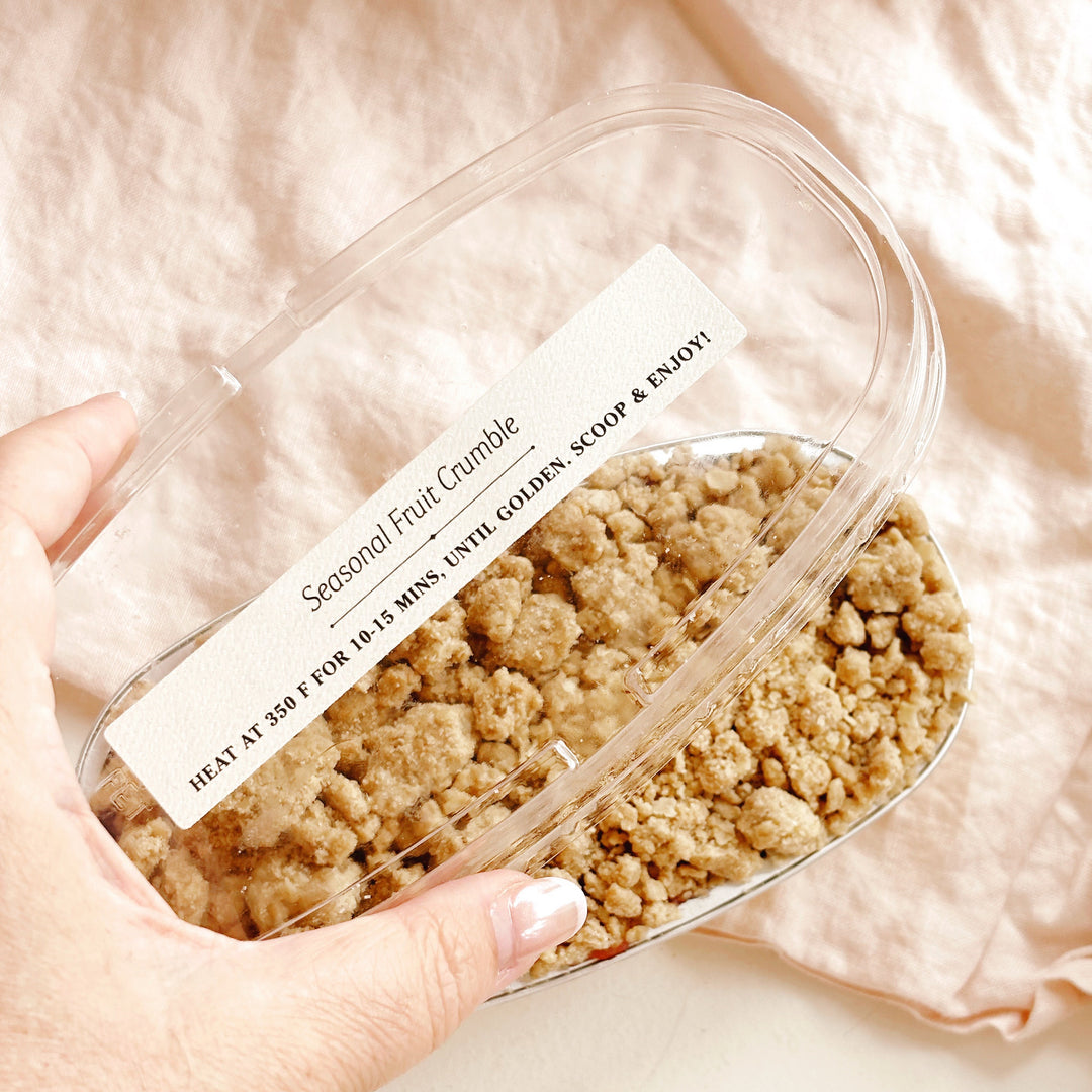 Seasonal Fruit Crumble // Strawberry Rhubarb