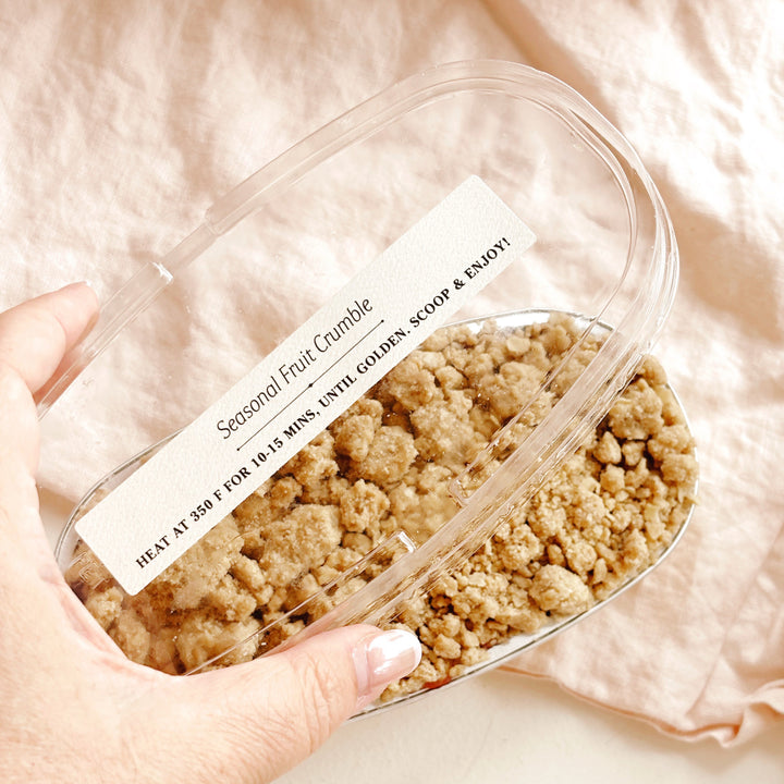 Seasonal Fruit Crumble // Strawberry Rhubarb