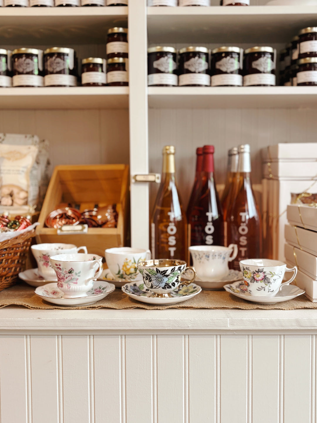 Set of 4 Mismatched Vintage Teacups