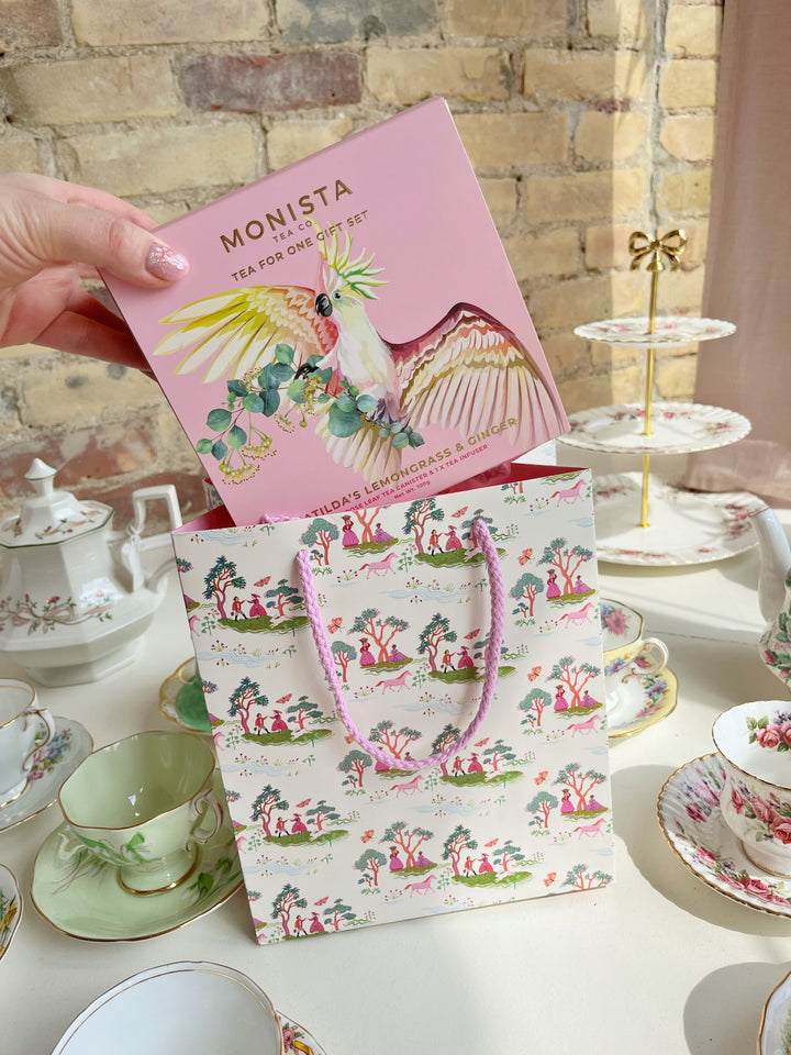 Red Cap Cards // Fairy Tale Toile Gift Bag (Medium)