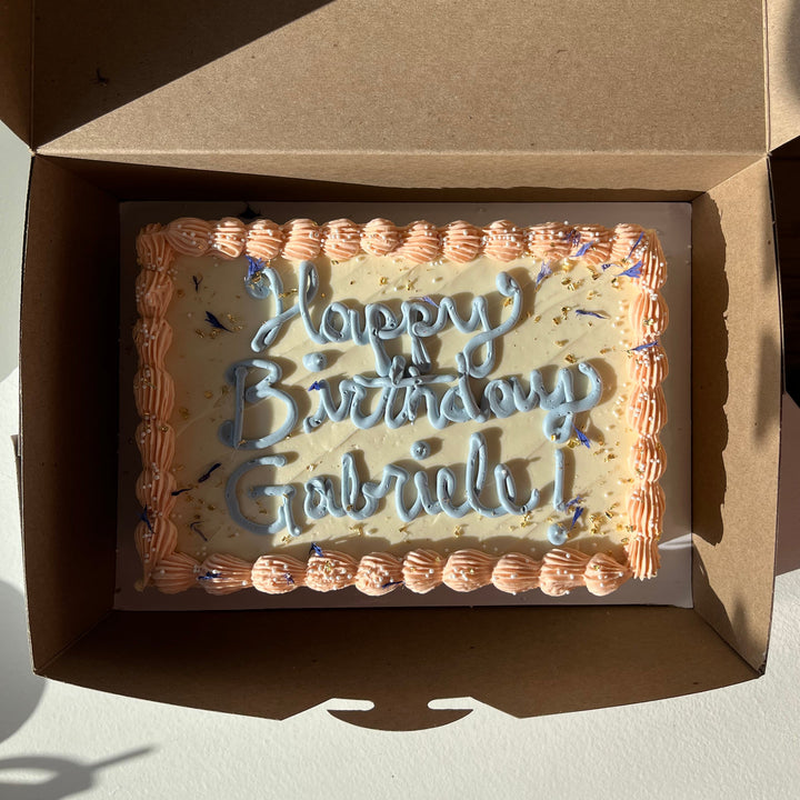 Custom Decorated Buttercream Tea Cake
