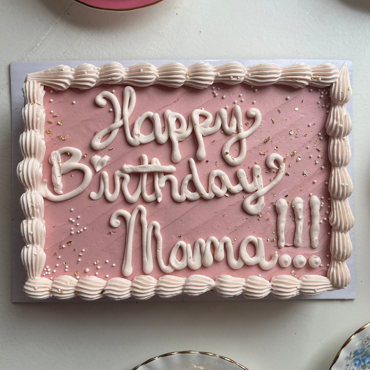Custom Decorated Buttercream Tea Cake