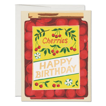 Red Cap Cards // Jar of Cherries Birthday