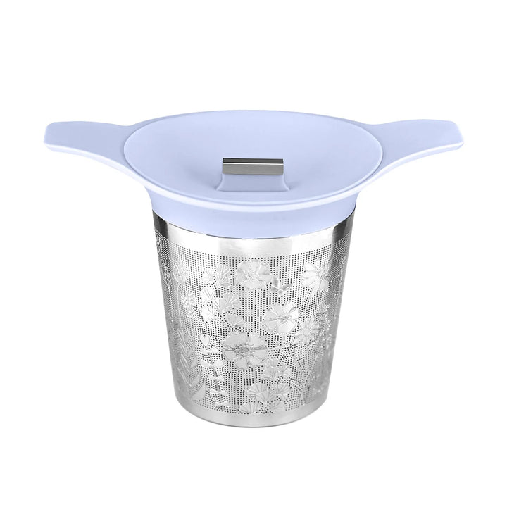 Monista Tea Co. // Floral Tea Infuser Basket (Light Blue)
