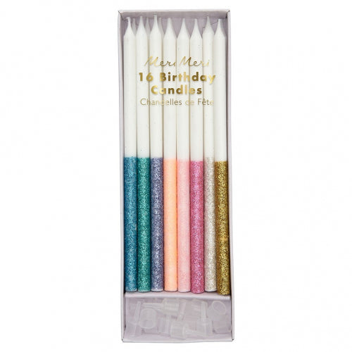 Meri Meri // Multicolour Glitter Dipped Candles