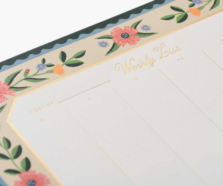 Rifle Paper Co. // Aster Weekly Desk Pad