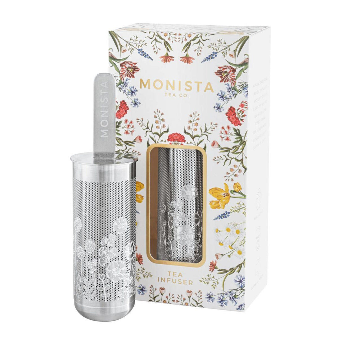 Monista Tea Co. // Floral Tea Infuser Stick (Silver)