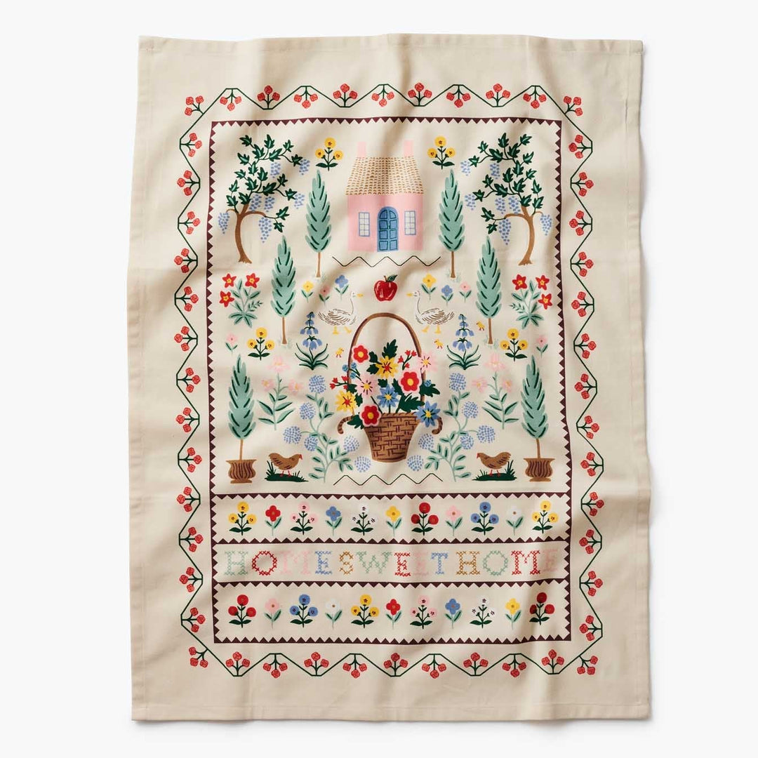 Rifle Paper Co. // Home Sweet Home Tea Towel