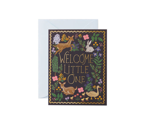 Rifle Paper Co. // Woodland Welcome Baby Card