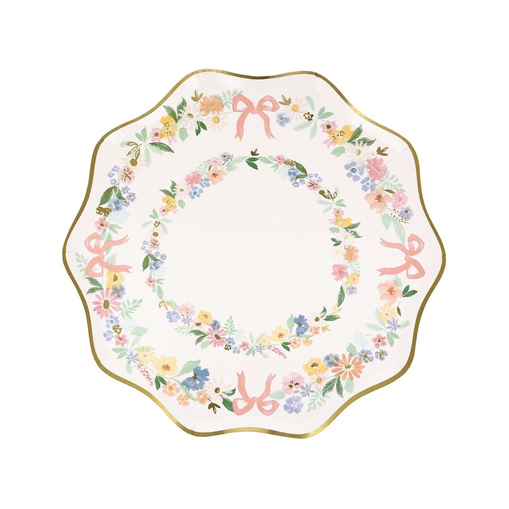 Meri Meri // Elegant Floral Dessert Plates