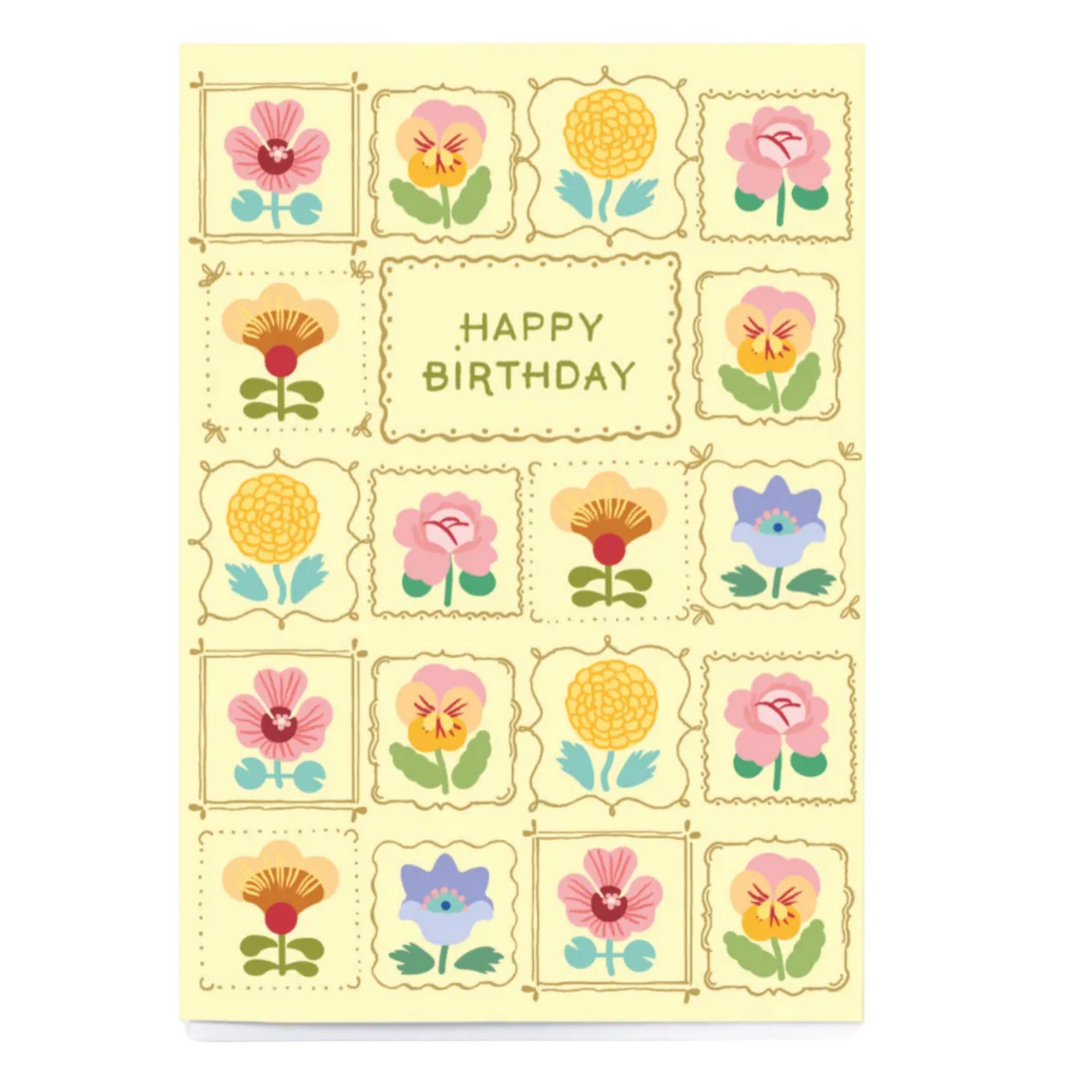 Noi Publishing // Happy Birthday Floral Square