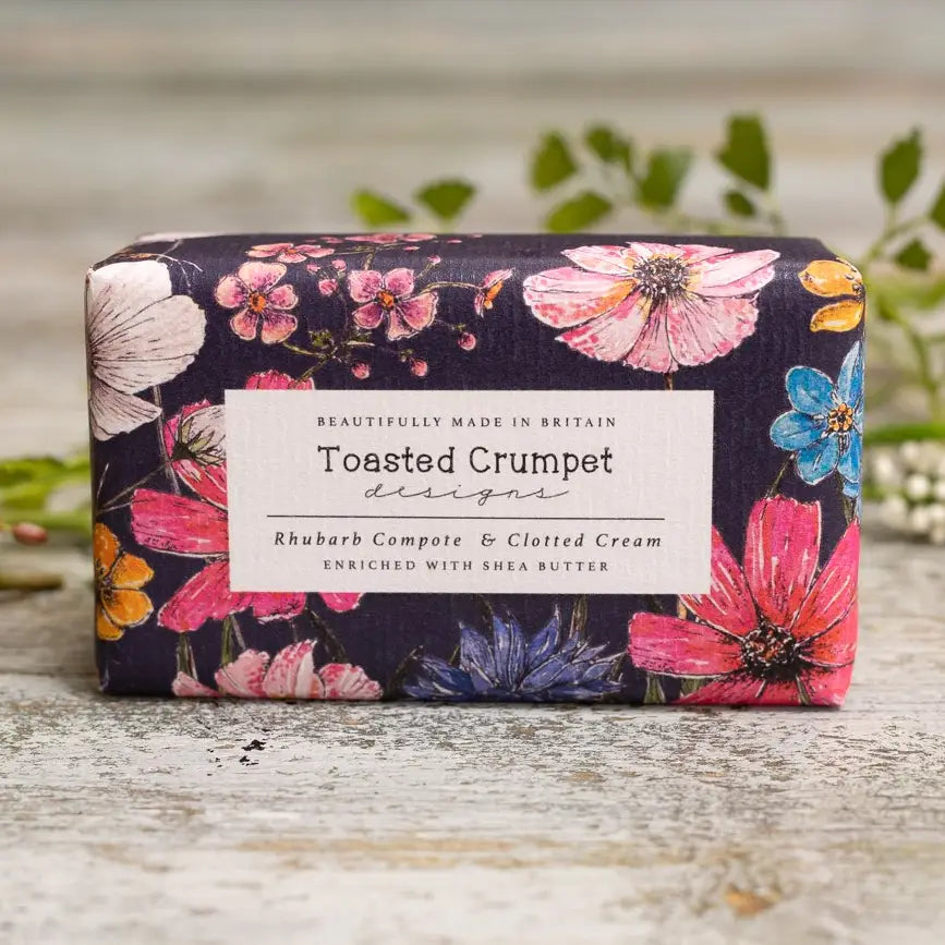 Toasted Crumpet // Rhubarb & Clotted Cream Bar Soap