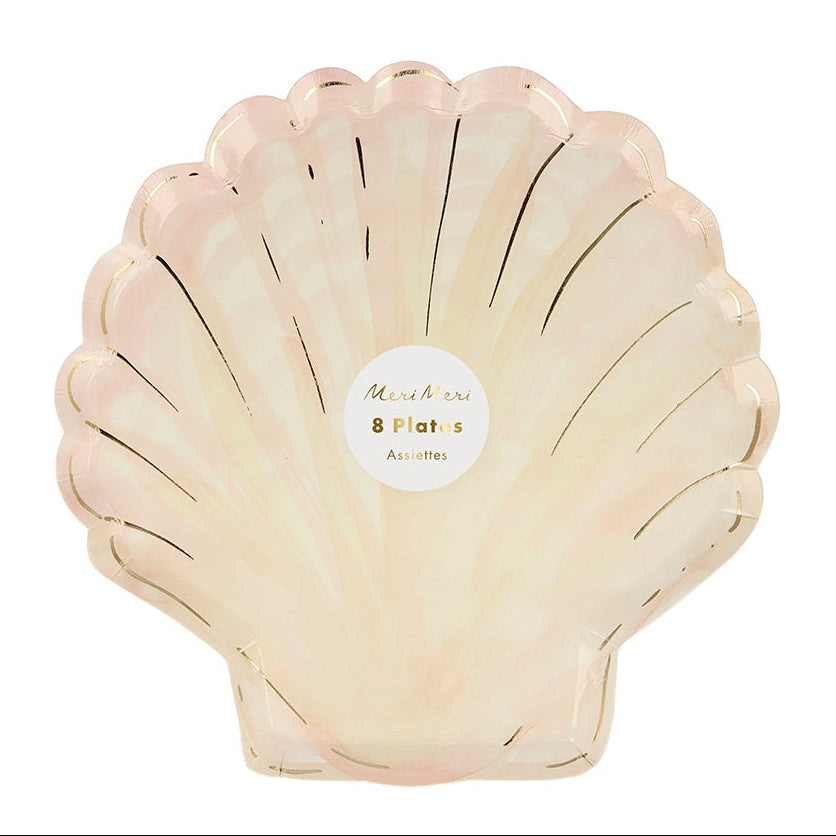 Meri Meri // Watercolour Shell Dessert Plates
