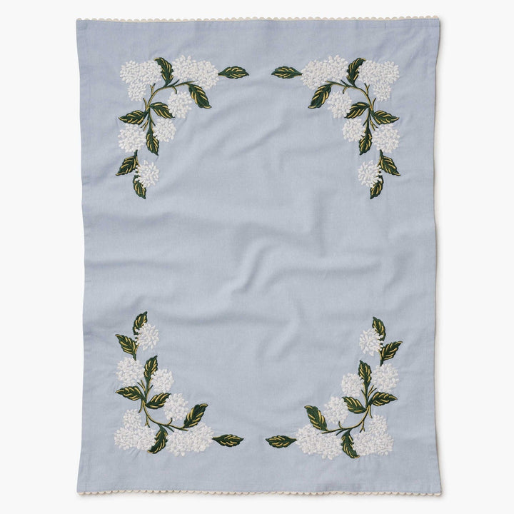 Rifle Paper Co. // Hydrangea Embroidered Tea Towel