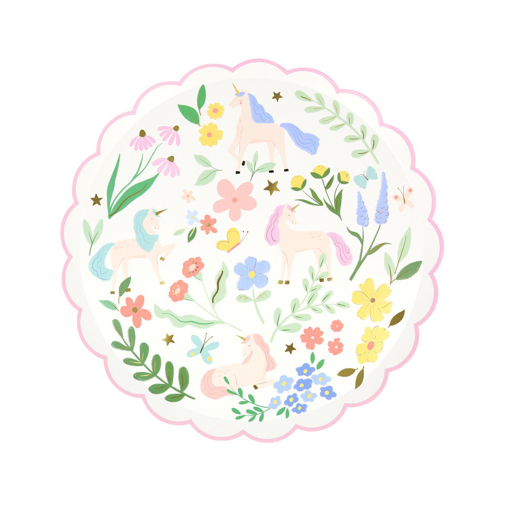 Meri Meri // Meadow Unicorns Dessert Plates